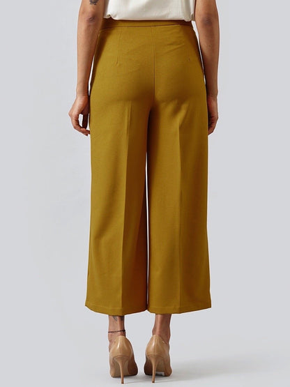 Wide Leg Culottes - Mustard