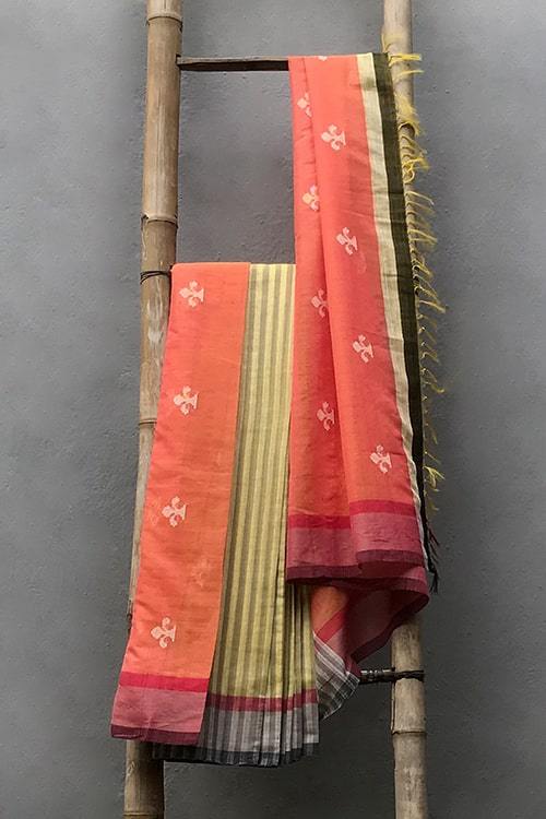 Uditi' Handwoven Extra Weft Silk Saree-45