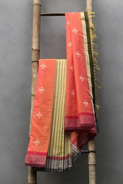 Uditi' Handwoven Extra Weft Silk Saree-45