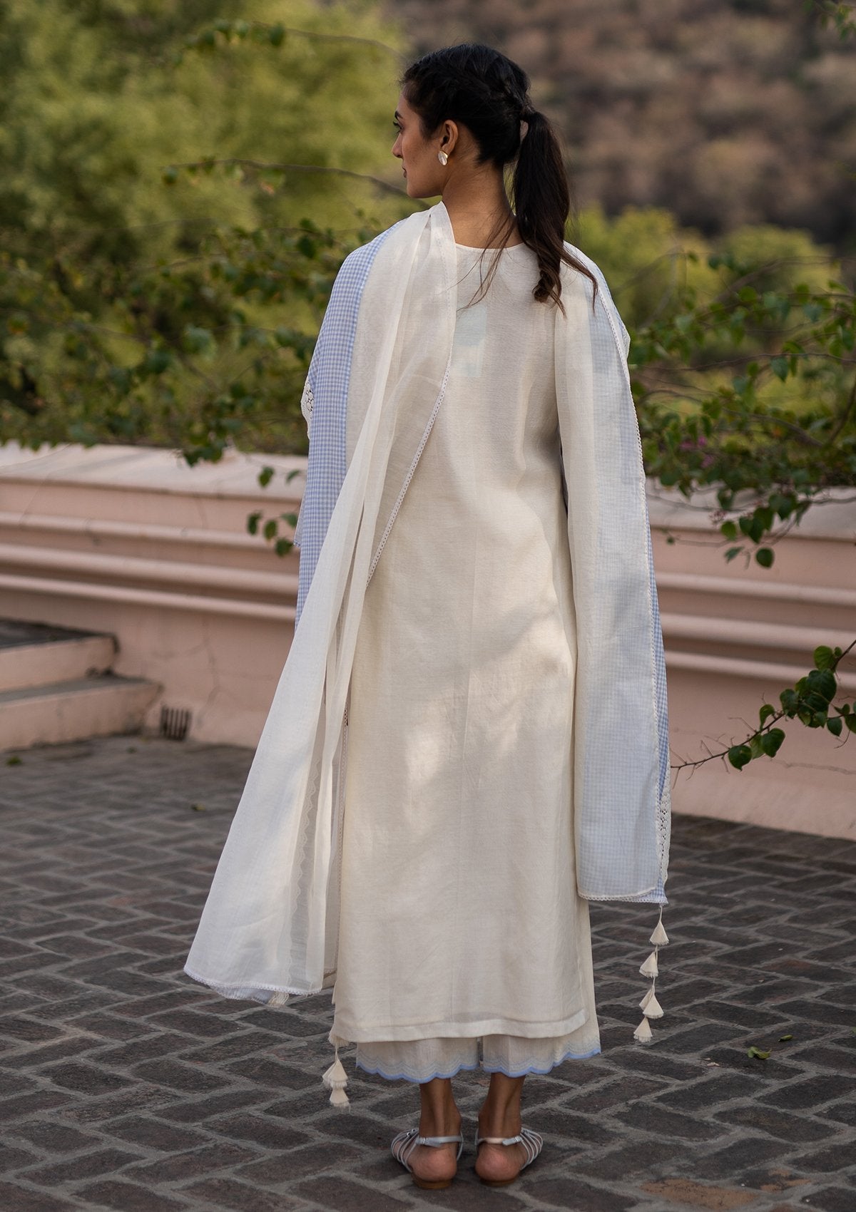 Butter Applique Kurta Set