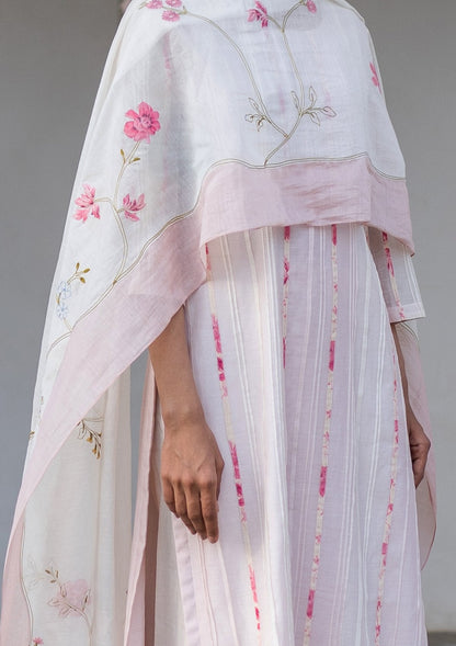 Pearl Printed Applique Kurta Set
