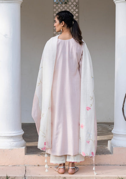 Pearl Printed Applique Kurta Set