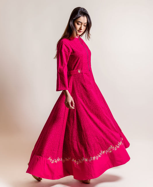 Chic Showstopper Embroidered Long Dress