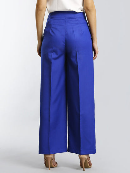 Wide Leg Pants - Cobalt Blue
